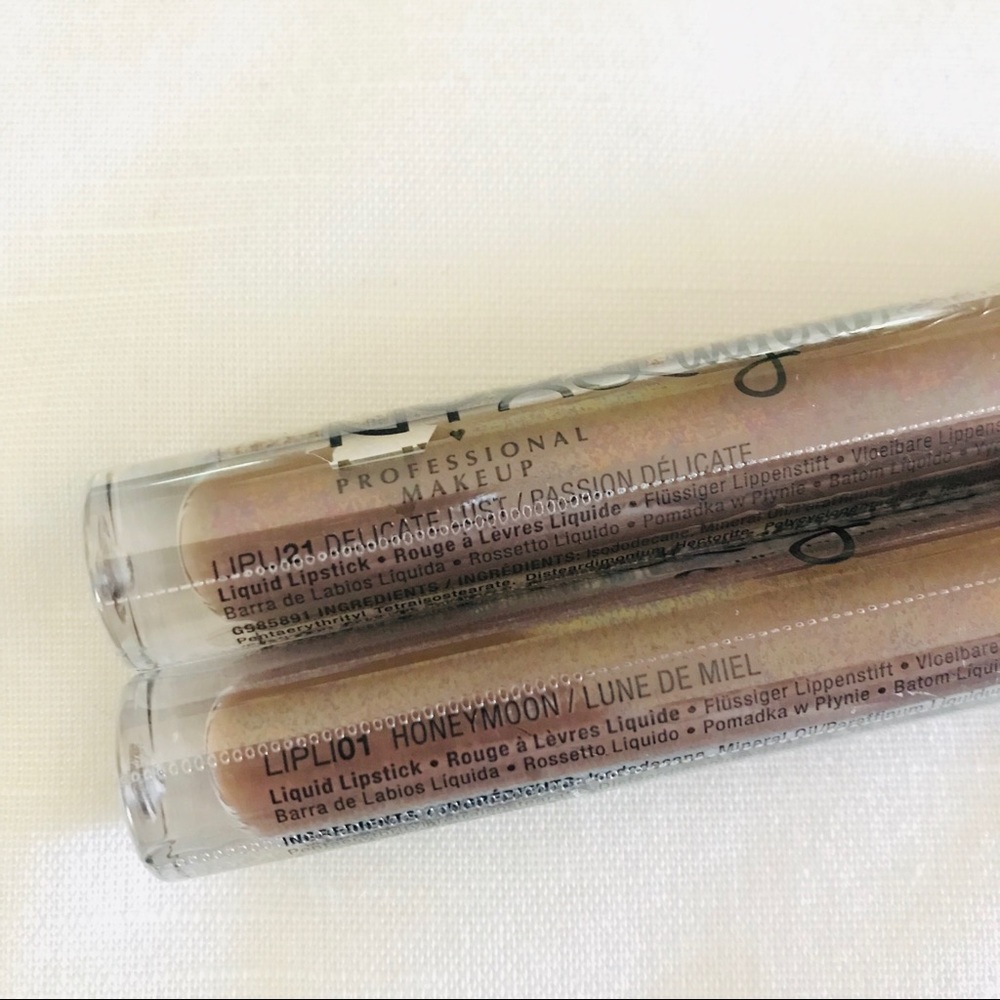 🆕💋Bundle of 2 Nude NYX Lip Lingerie Lipsticks - Picture 2 of 5